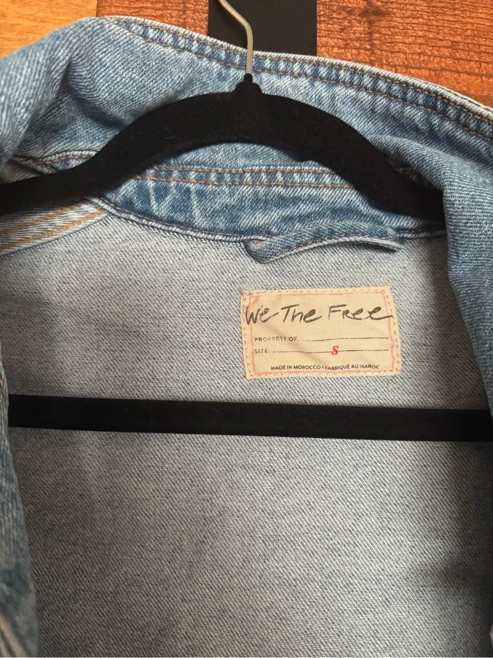 NWOT Free People We The Free Madison City Denim Jacket - Picture 7 of 7